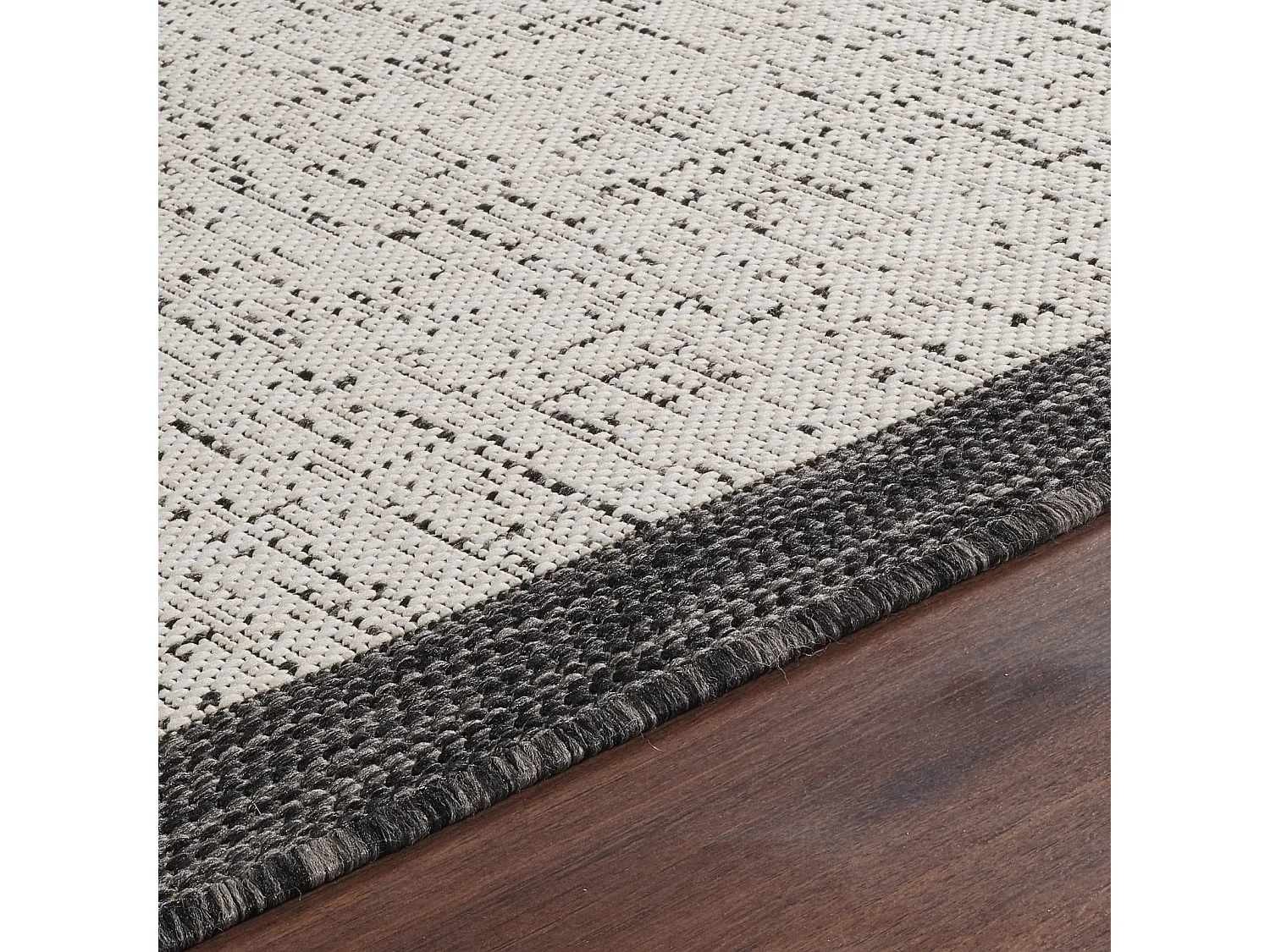 Buitenkleed - Balkon, Terras, Keuken Tapijt - Ivoor/Grijs - 120x170cm - JODY