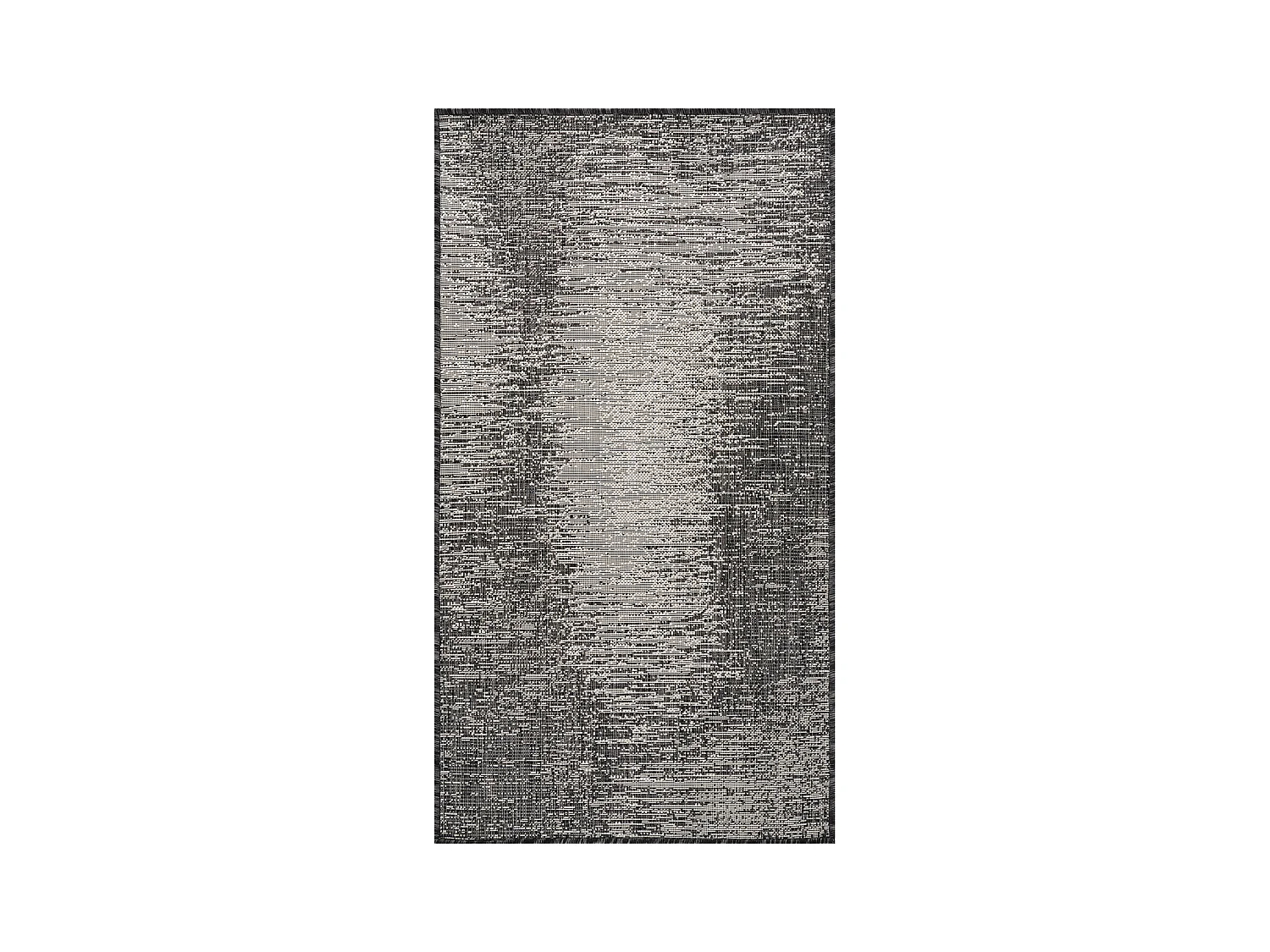 Tapis d'Extérieur/Intérieur - Ivoire/Gris - 80x150cm - SHELBY