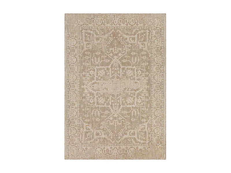 Buitenkleed - Balkon, Terras, Keuken Jute-Look Tapijt - Beige/Ivoor - 160x213cm - GENA