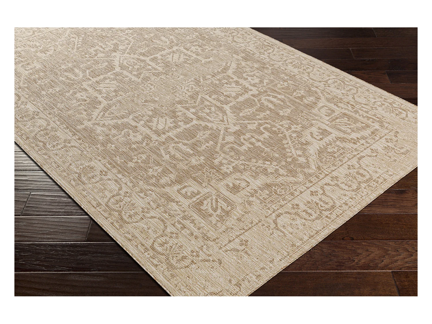 Buitenkleed - Balkon, Terras, Keuken Jute-Look Tapijt - Beige/Ivoor - 160x213cm - GENA