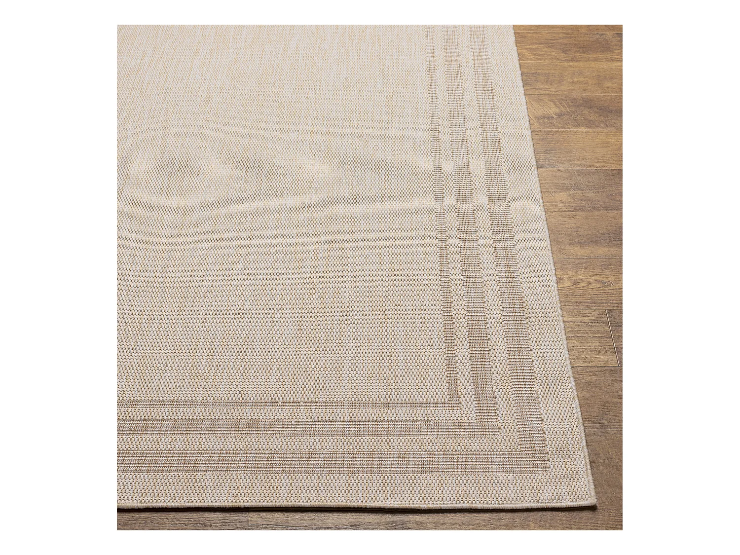 Tapis d'Extérieur/Intérieur Aspect Jute - Beige/Ivoire - 200x275cm - GEORGIA