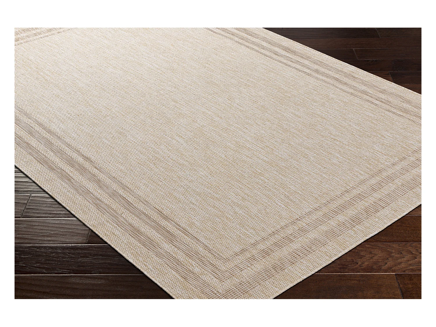 Tapis d'Extérieur/Intérieur Aspect Jute - Beige/Ivoire - 200x275cm - GEORGIA