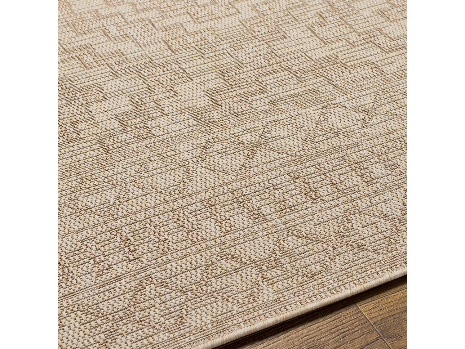 Buitenkleed - Balkon, Terras, Keuken Jute-Look Tapijt - Beige/Ivoor - 160x213cm - TRICIA