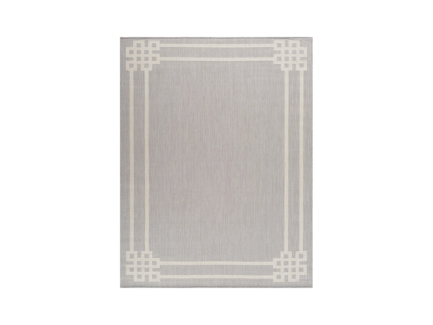 Buitenkleed - Balkon, Terras, Keuken Tapijt - Grijs/Ivoor - 120x170cm - MARY