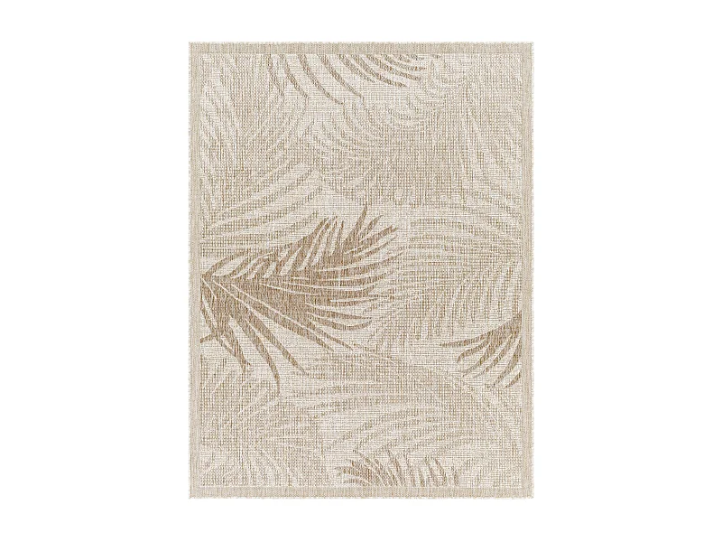 Tapis d'Extérieur/Intérieur Aspect Jute - Beige/Ivoire - 160x213cm - VANESSA