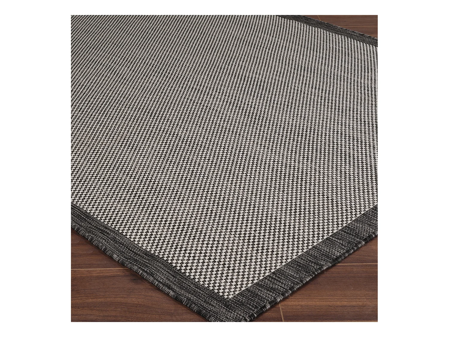 Buitenkleed - Balkon, Terras, Keuken Tapijt - Grijs/Ivoor - 160x213cm - KACEY