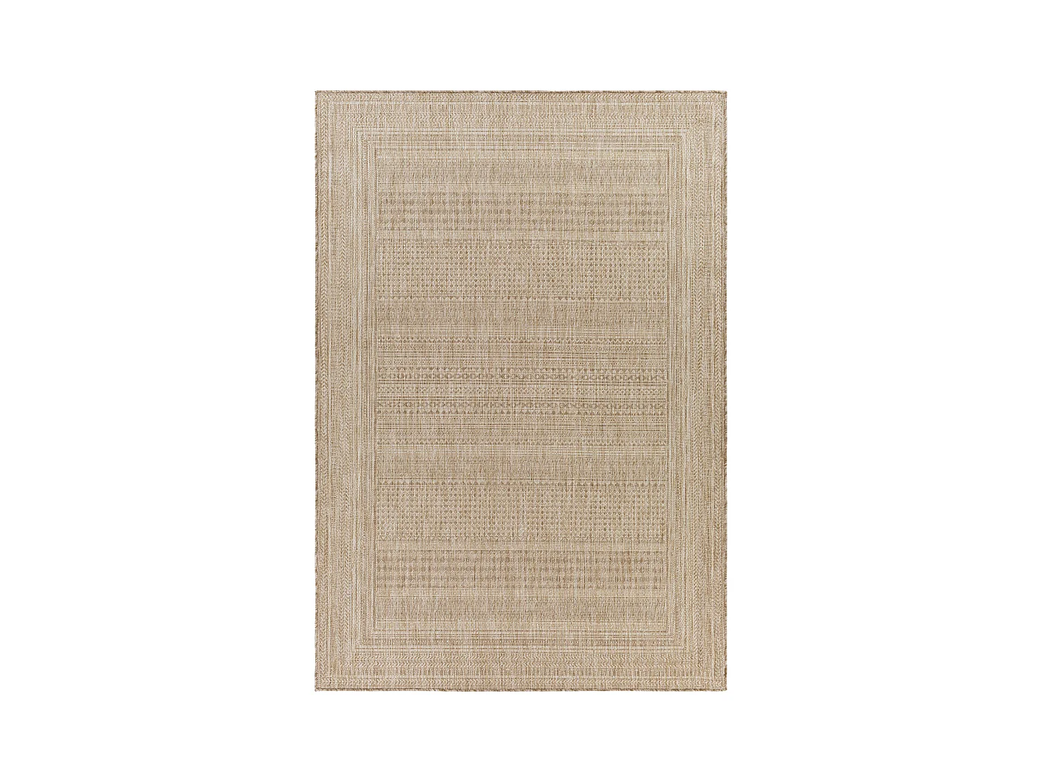Tappeto Esterno/Interno Aspetto di Juta - Beige/Avorio - 160x213cm - SIERRA