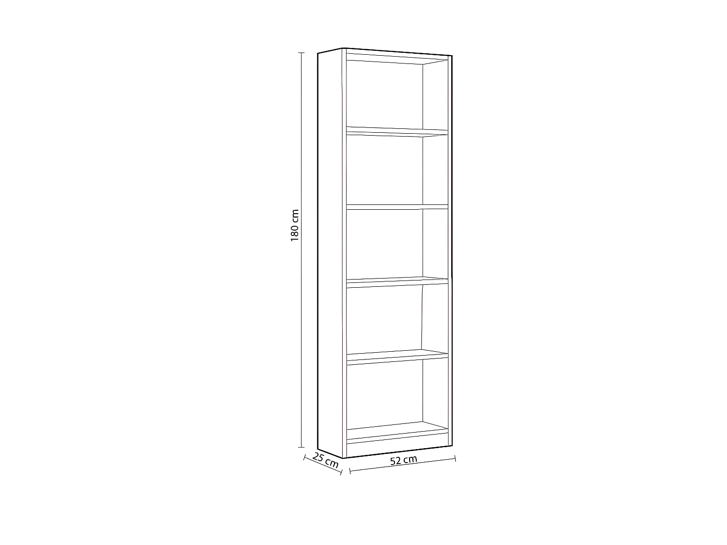 Estante Infantil Juvenil I-Joy Melamina Verde 52x180x25 cm