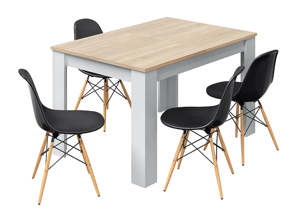 Tavolo da pranzo allungabile L140 a 190 cm - ZAIRA