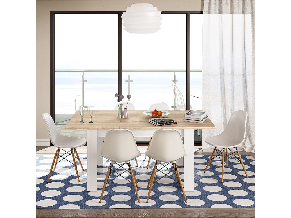 Table à manger extensible L140 à 190 cm - ZAIRA