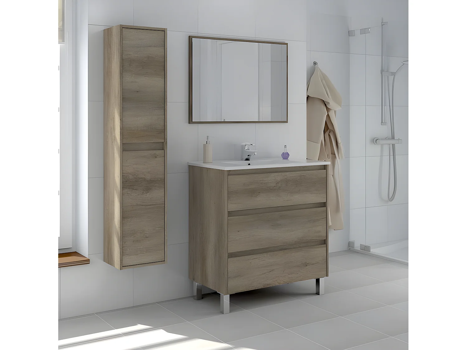 Columna de baño Dakota 2 puertas Nordik