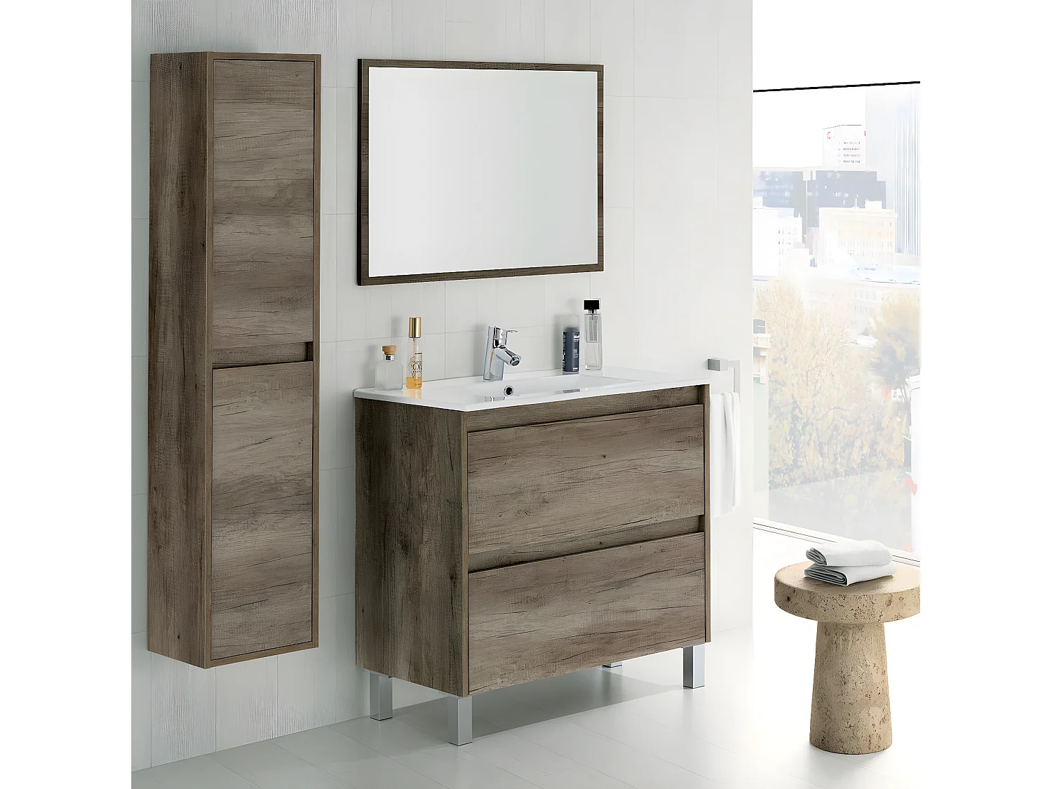 Columna de baño Dakota 2 puertas Nordik