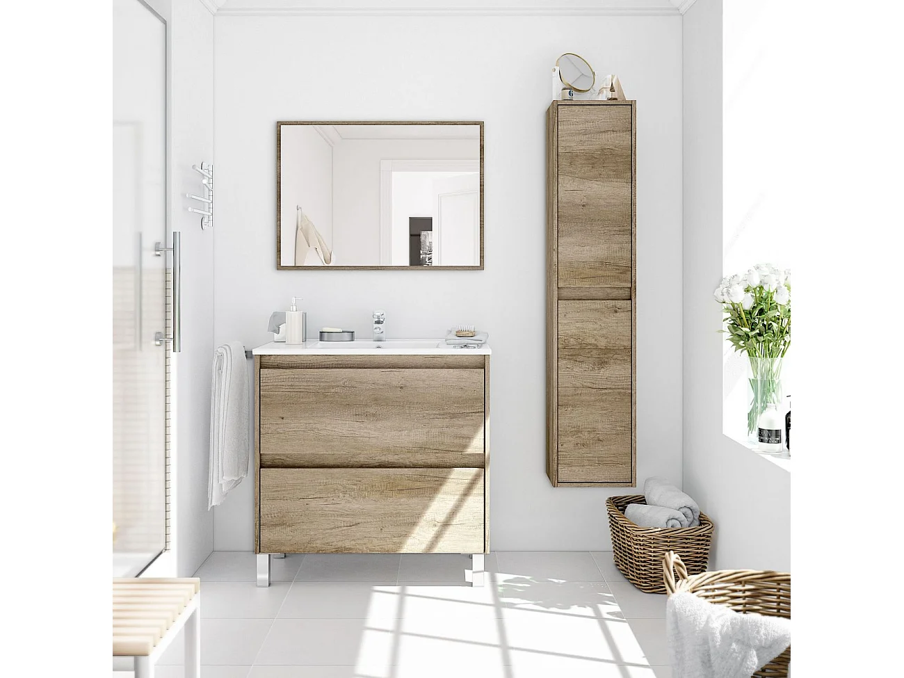 Columna de baño Dakota 2 puertas Nordik