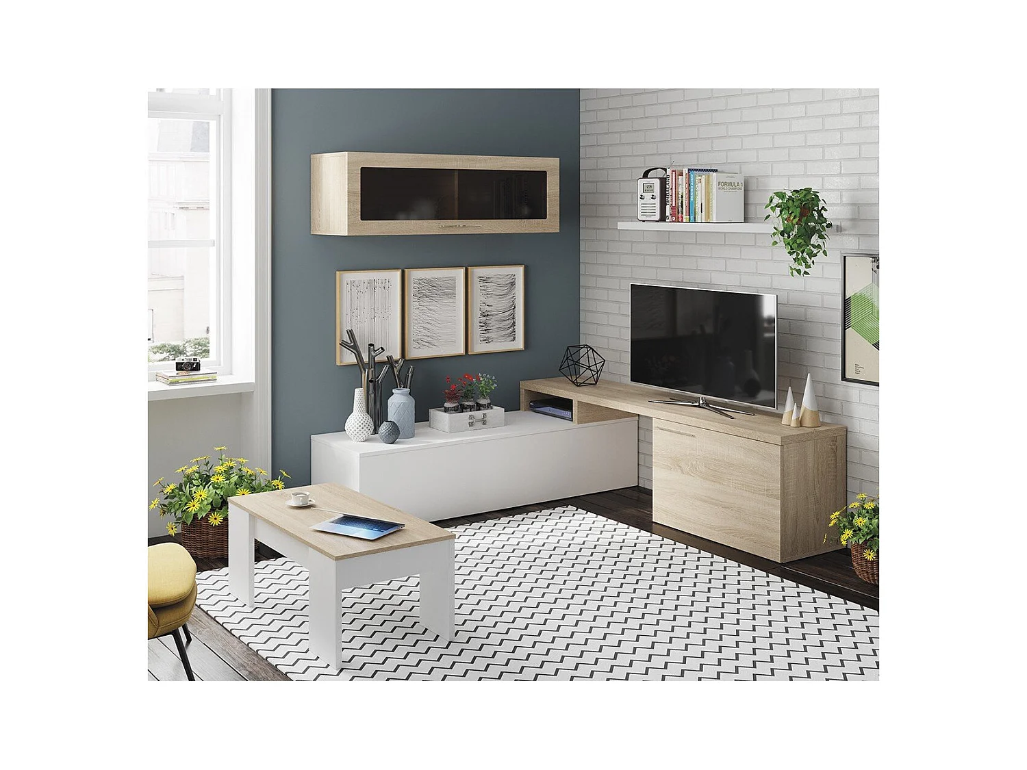 Tavolino con Piano Sollevabile L100 cm - Alida