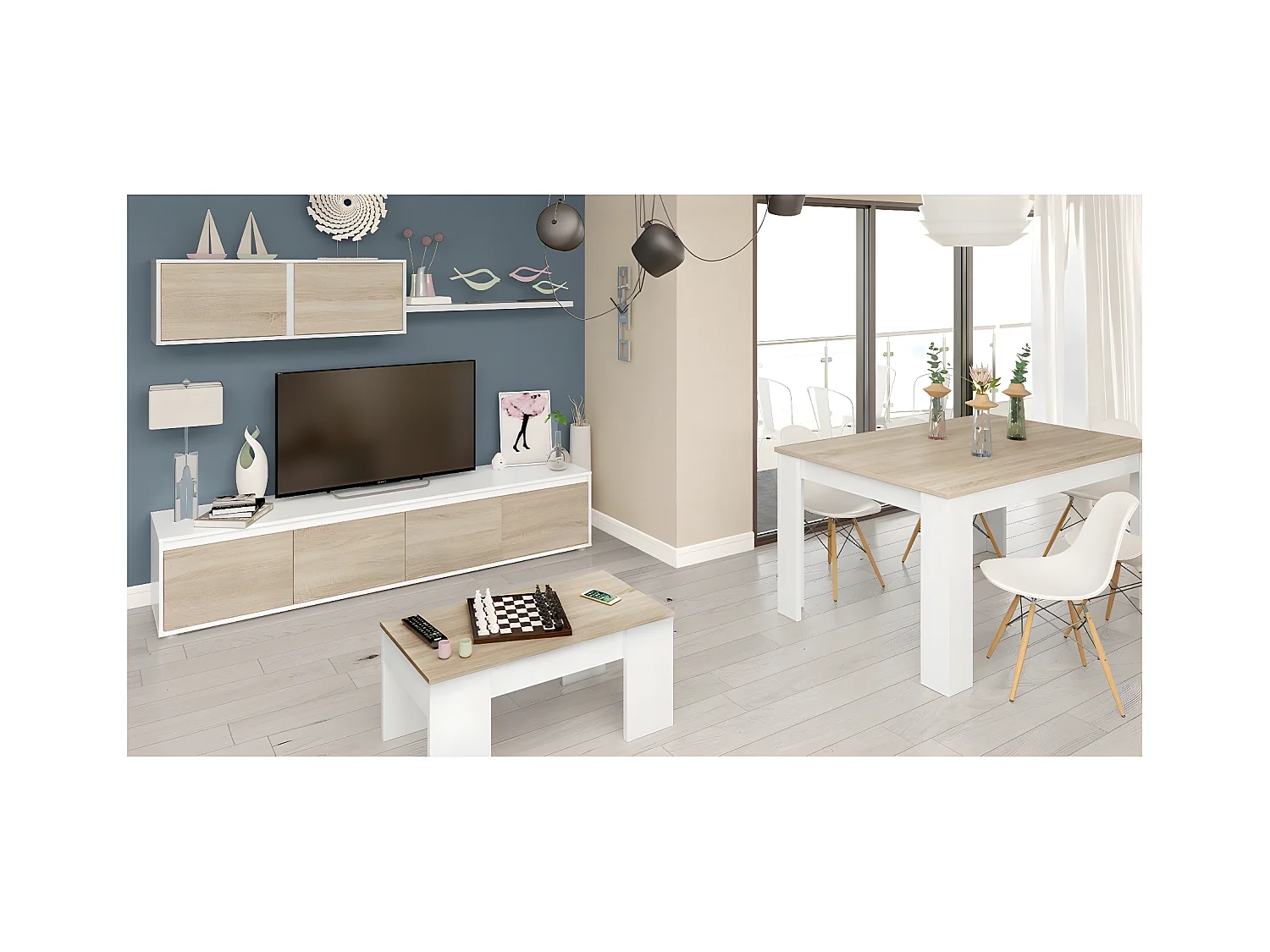 Mesa de Centro con Tapa Elevable L100 cm - Alida