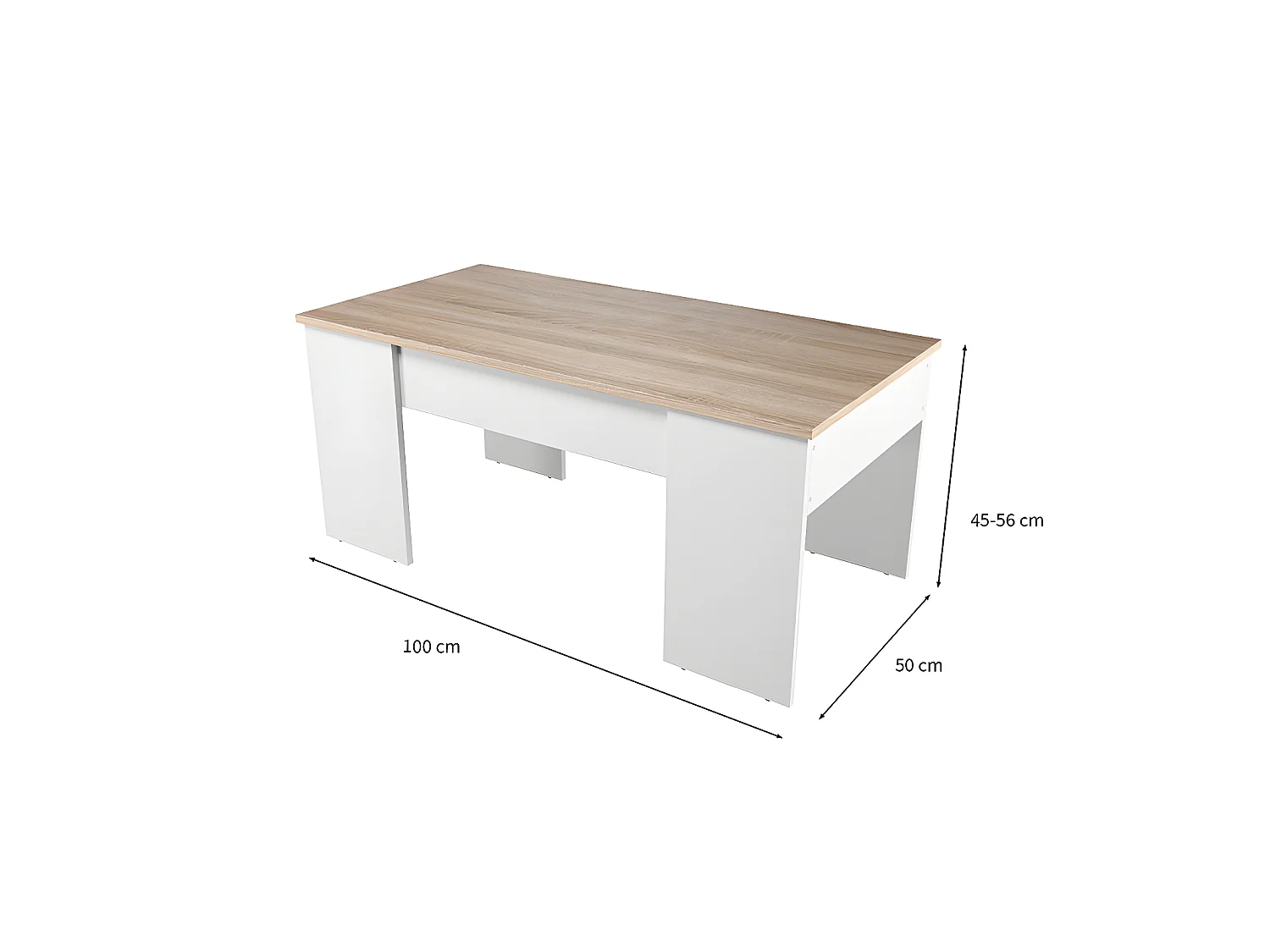 Mesa de Centro con Tapa Elevable L100 cm - Alida