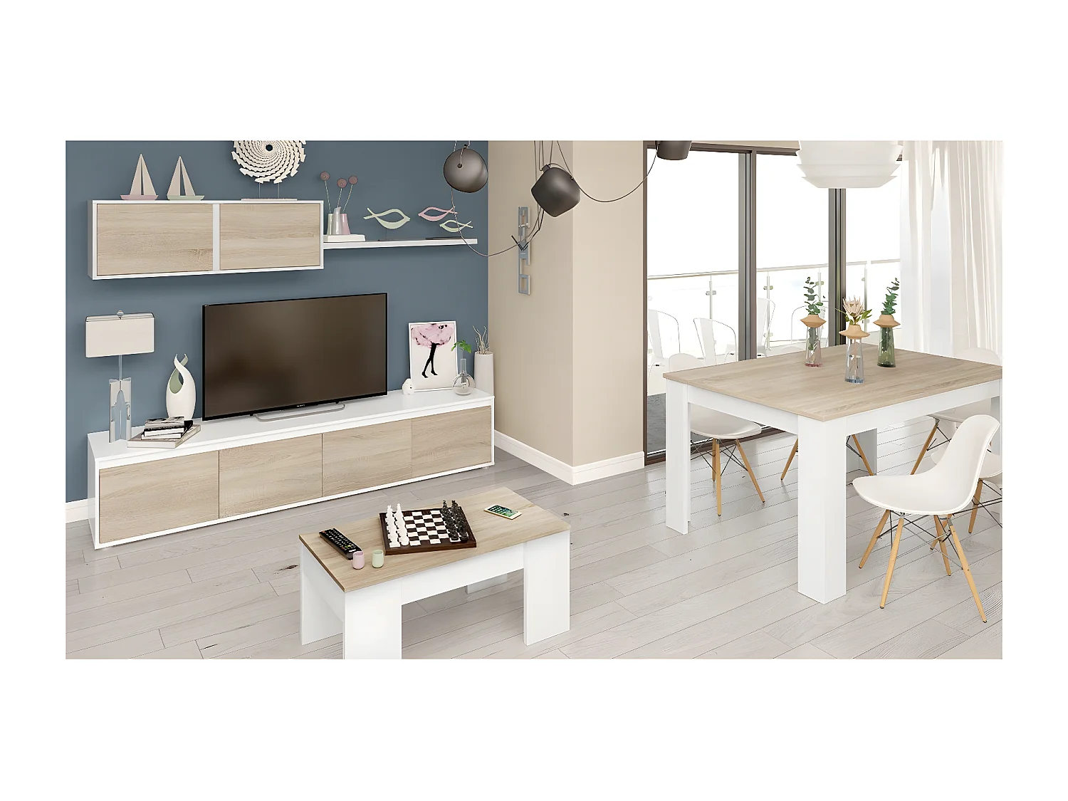 Mesa de Centro con Tapa Elevable L100 cm - Alida