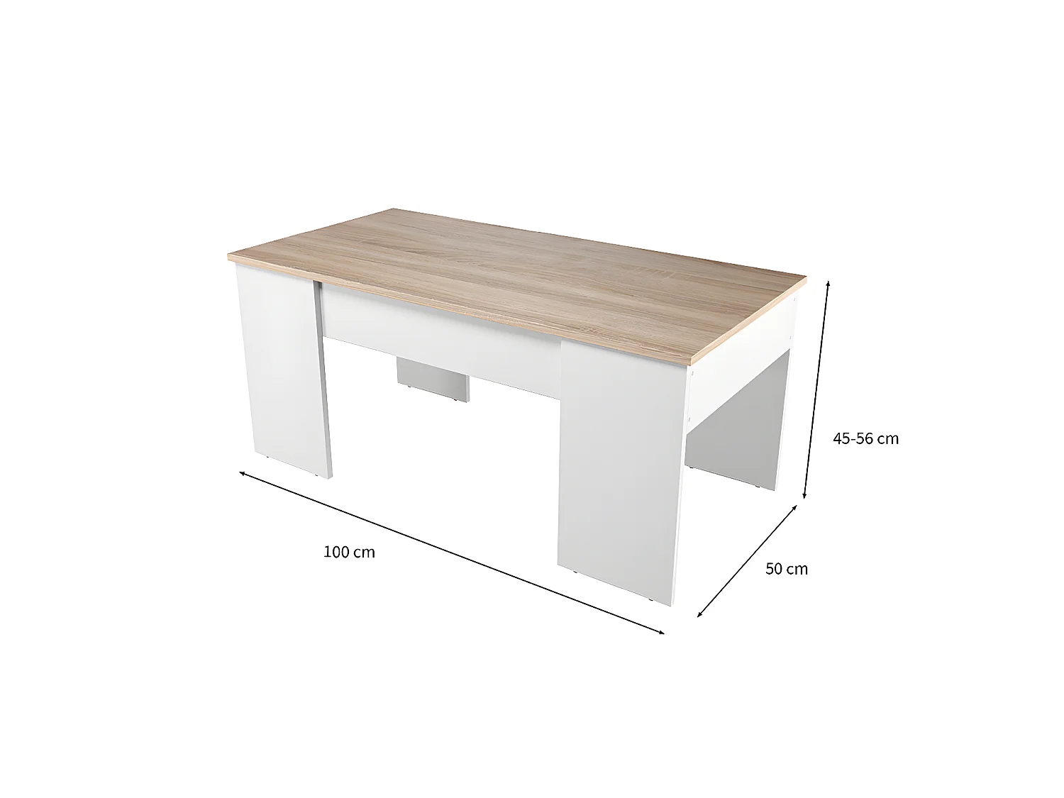 Mesa de Centro con Tapa Elevable L100 cm - Alida