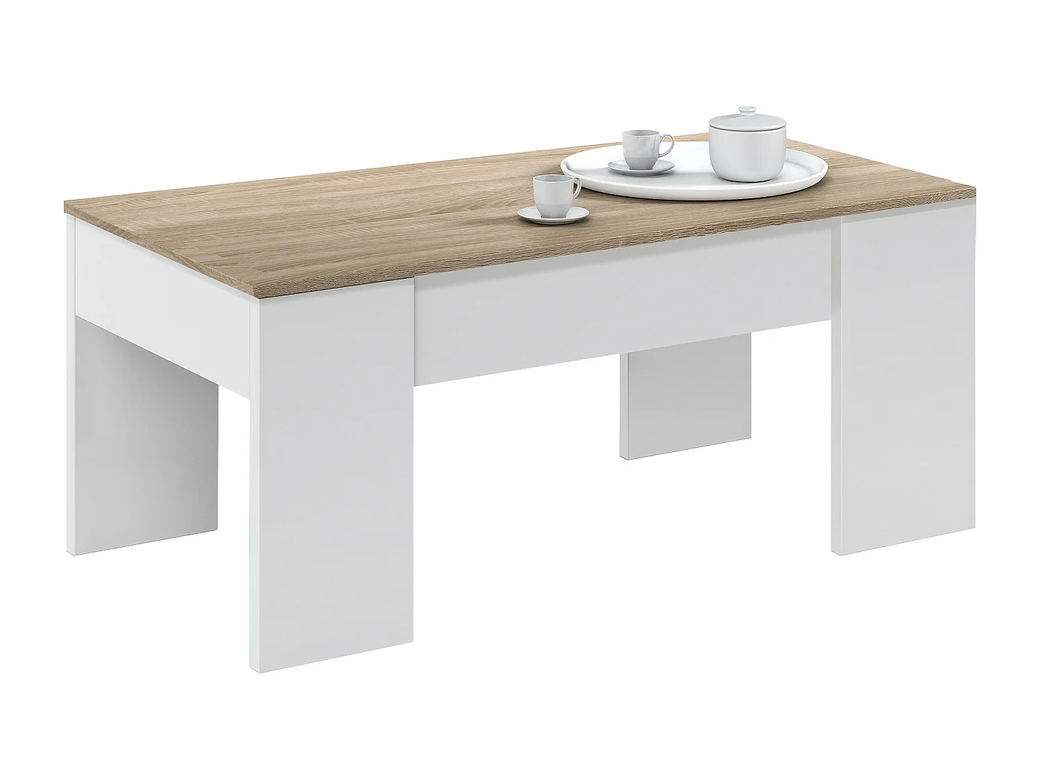 Mesa de Centro con Tapa Elevable L100 cm - Alida