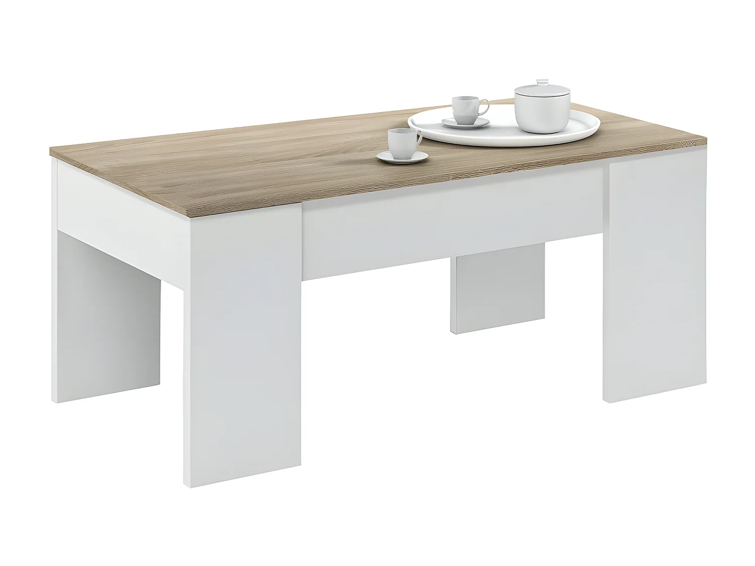 Mesa de Centro con Tapa Elevable L100 cm - Alida