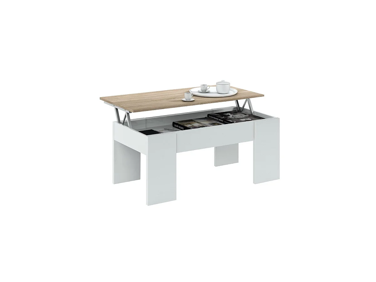 Table Basse à Plateau Relevable L100 cm - Alida