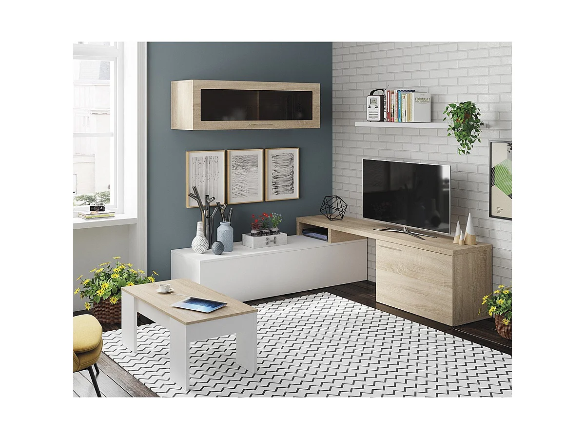 Table Basse à Plateau Relevable L100 cm - Alida