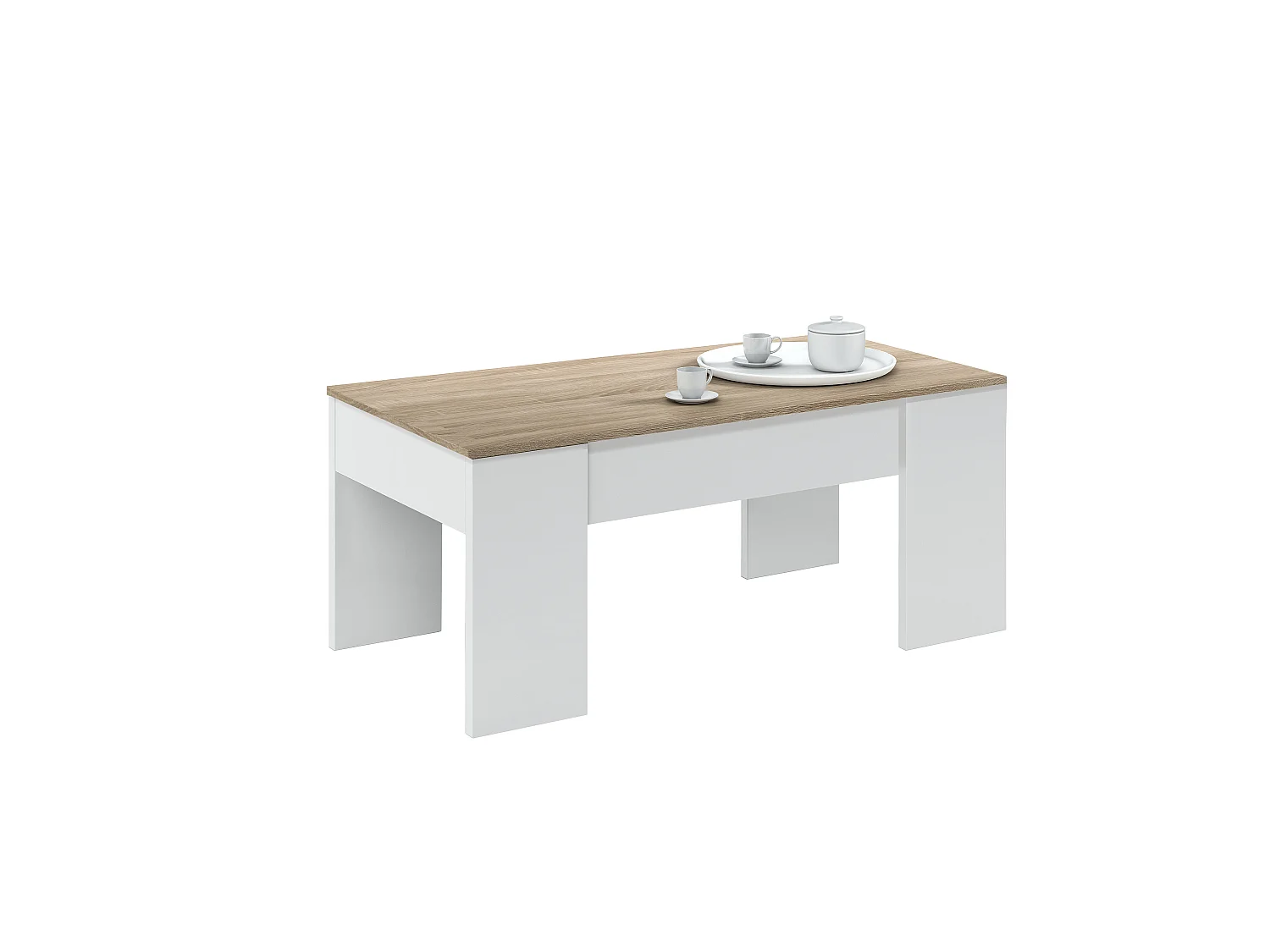 Table Basse à Plateau Relevable L100 cm - Alida