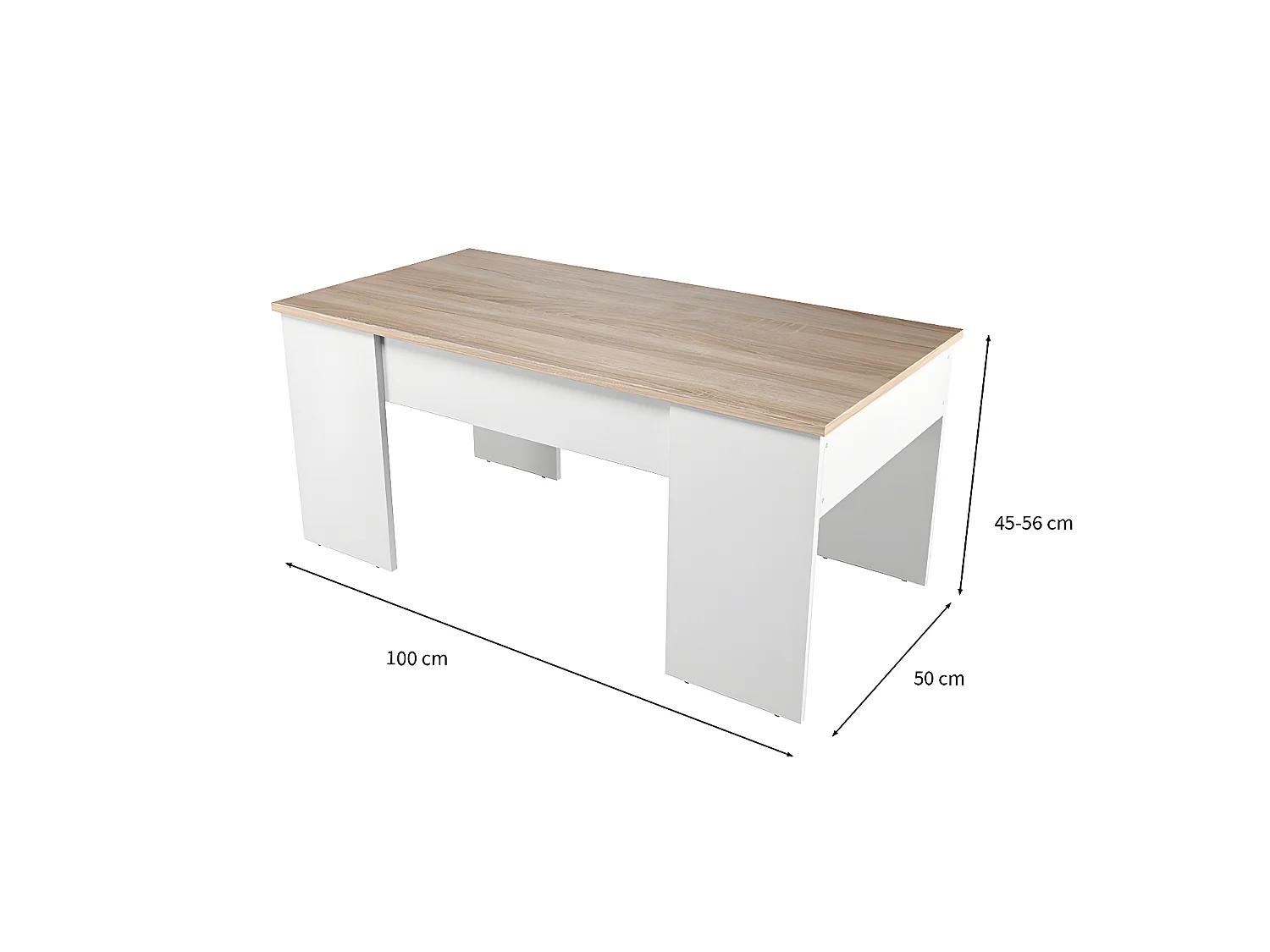 Table Basse à Plateau Relevable L100 cm - Alida