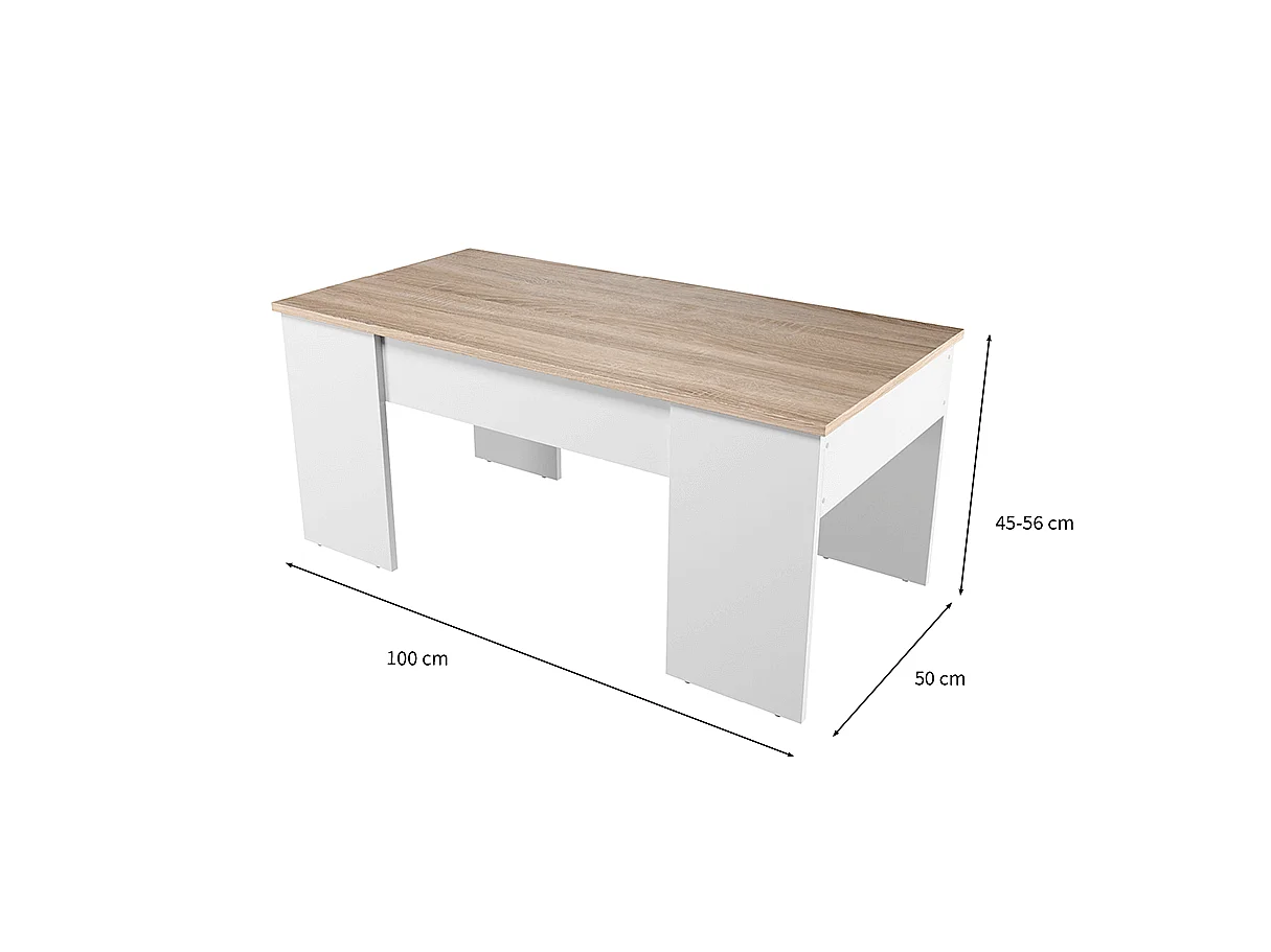 Table Basse à Plateau Relevable L100 cm - Alida