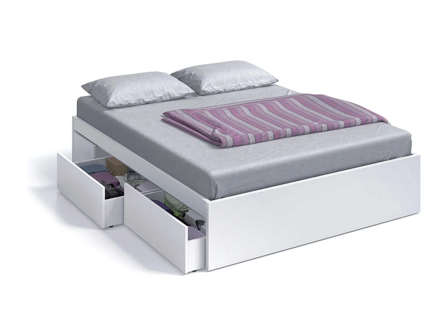 Cama con 4 cajones BED