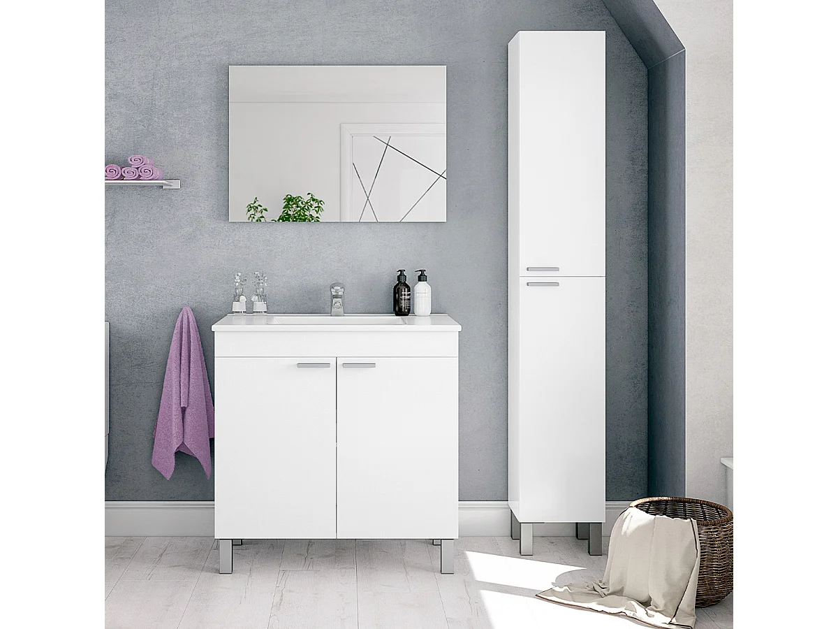 Colonne salle de bain 2 portes H182 cm