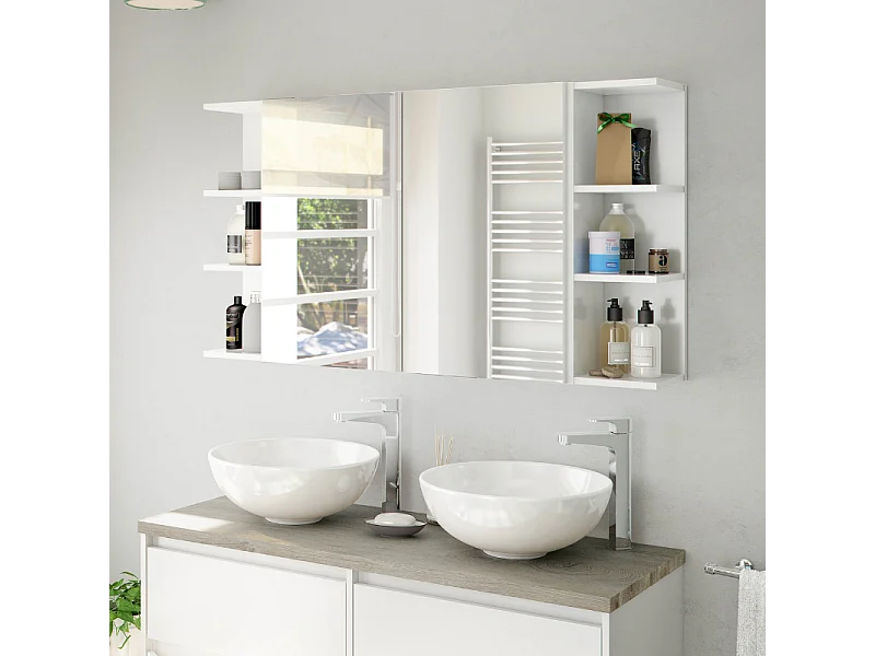 Roupeiro de quarto de vestir com espelho