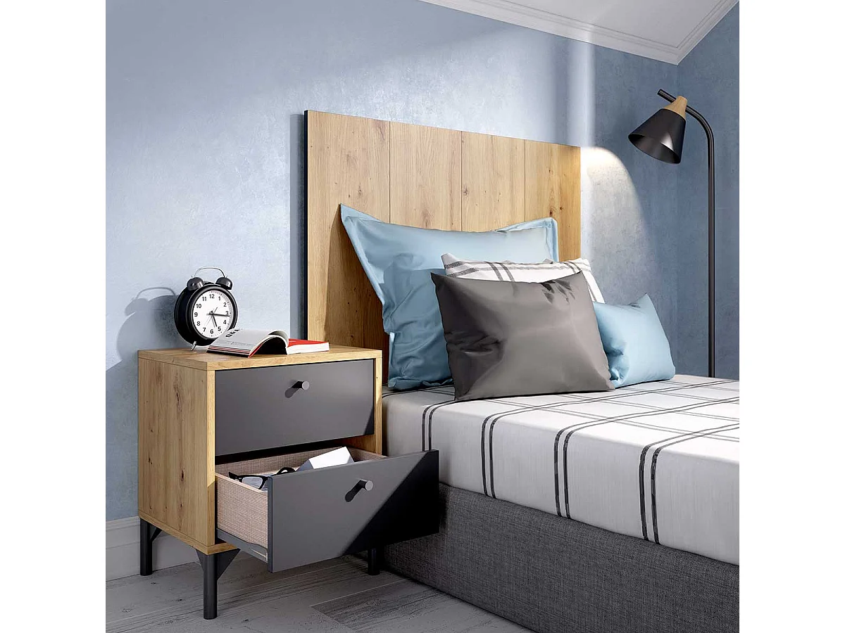 Composición de dormitorio Greta Nordic/grafito