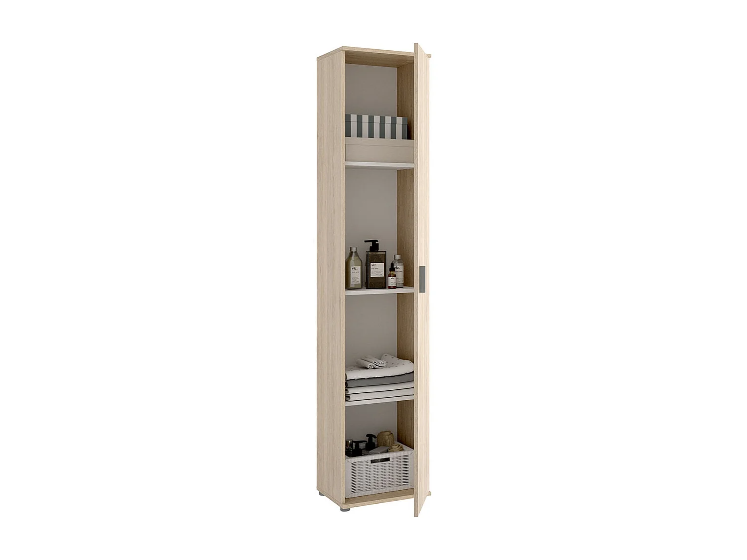 Armario multiusos Fit 1 puerta natural 190,2x38,8x35,3 cm