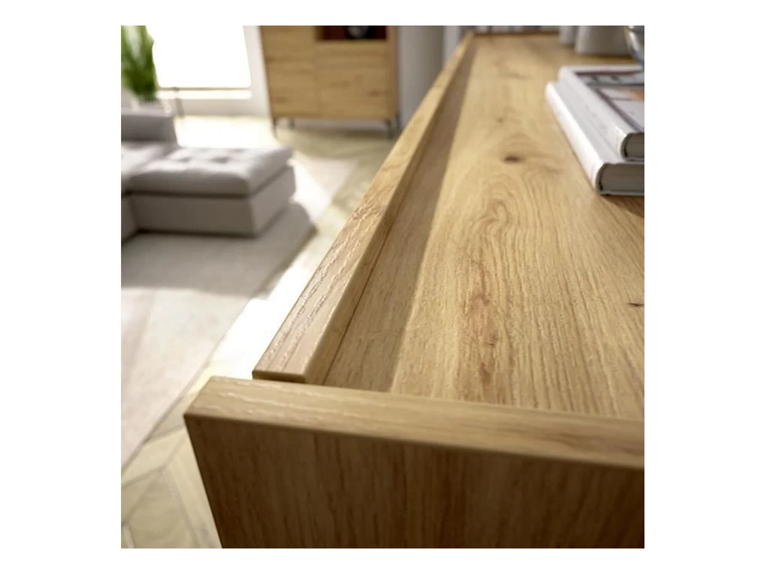 Credenza bassa NESS Melaminico rovere Artisan 3 ante 155 x 43 x 75 cm