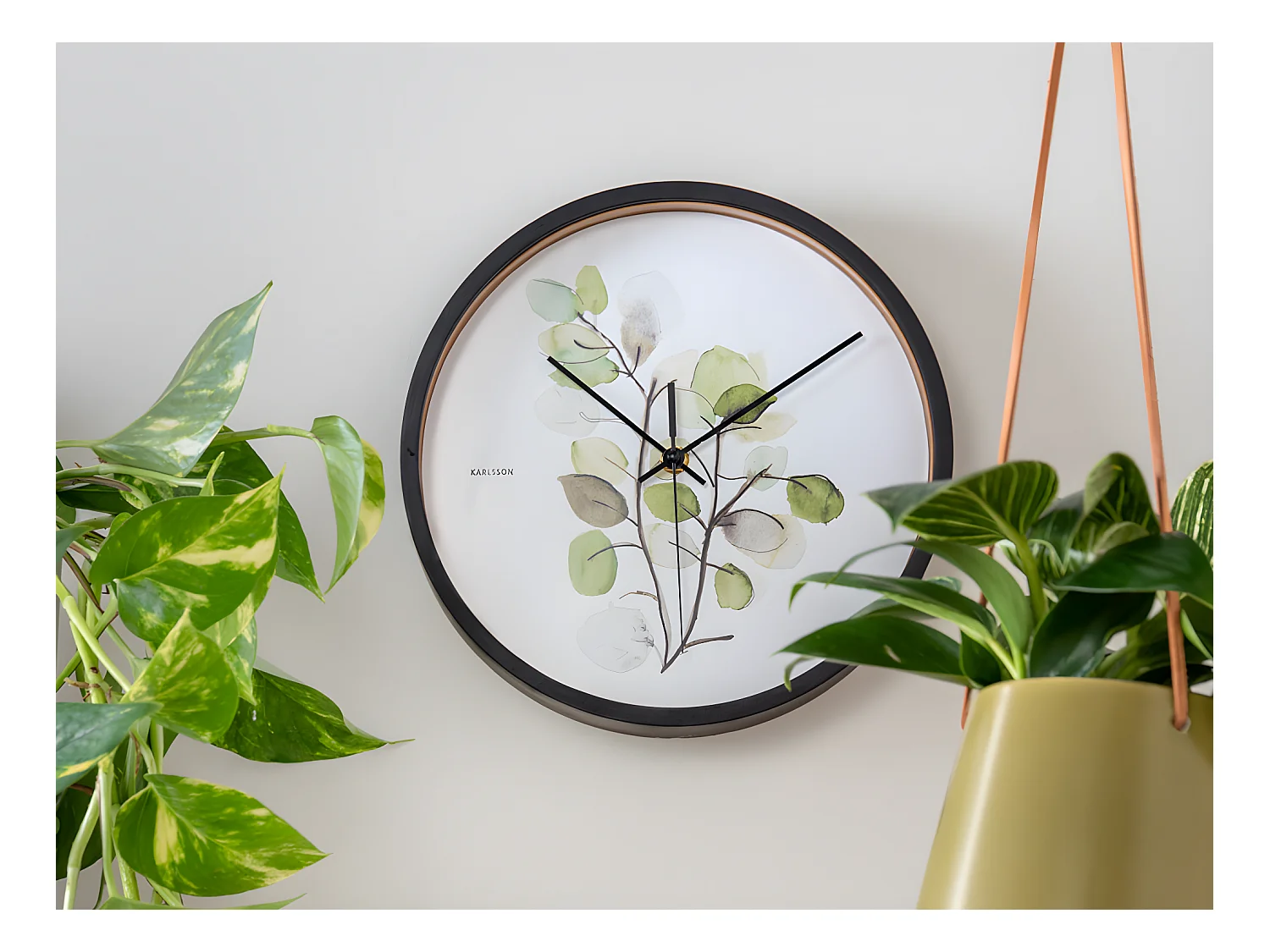 Horloge murale ronde Botanique - Ø 26 cm - PRESENT TIME