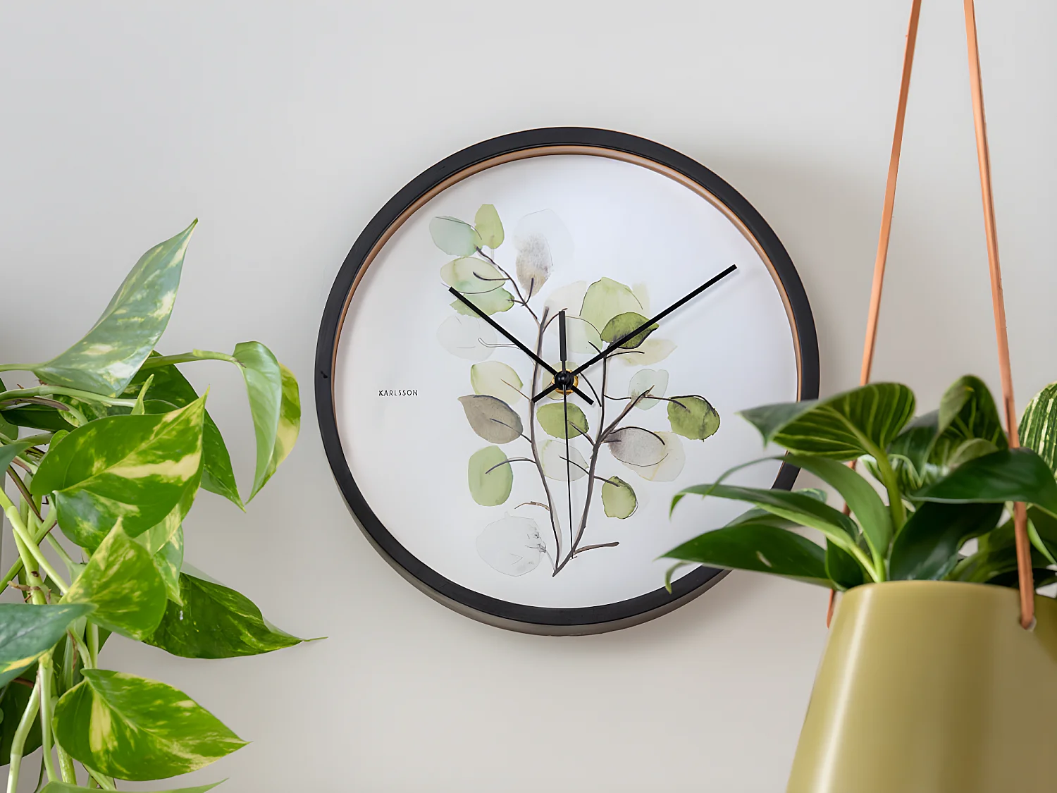 Horloge murale ronde Botanique - Ø 26 cm - PRESENT TIME