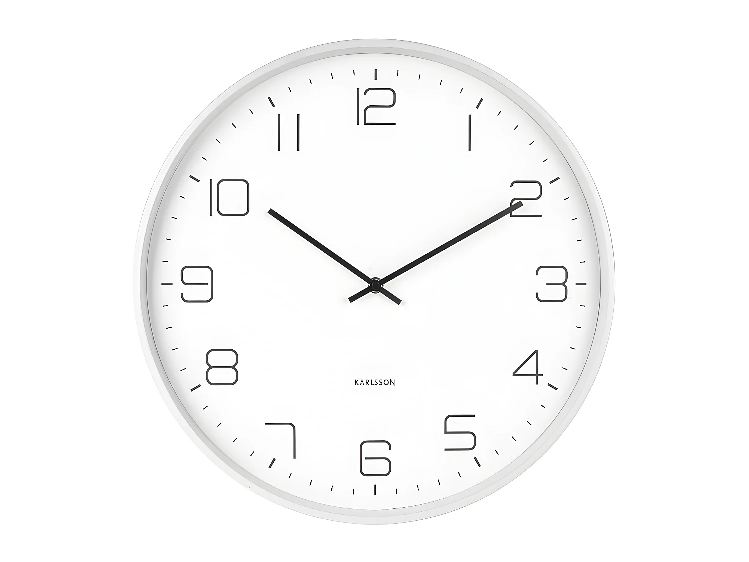 Zegar ścienny Lofty - Biały - Ø40cm