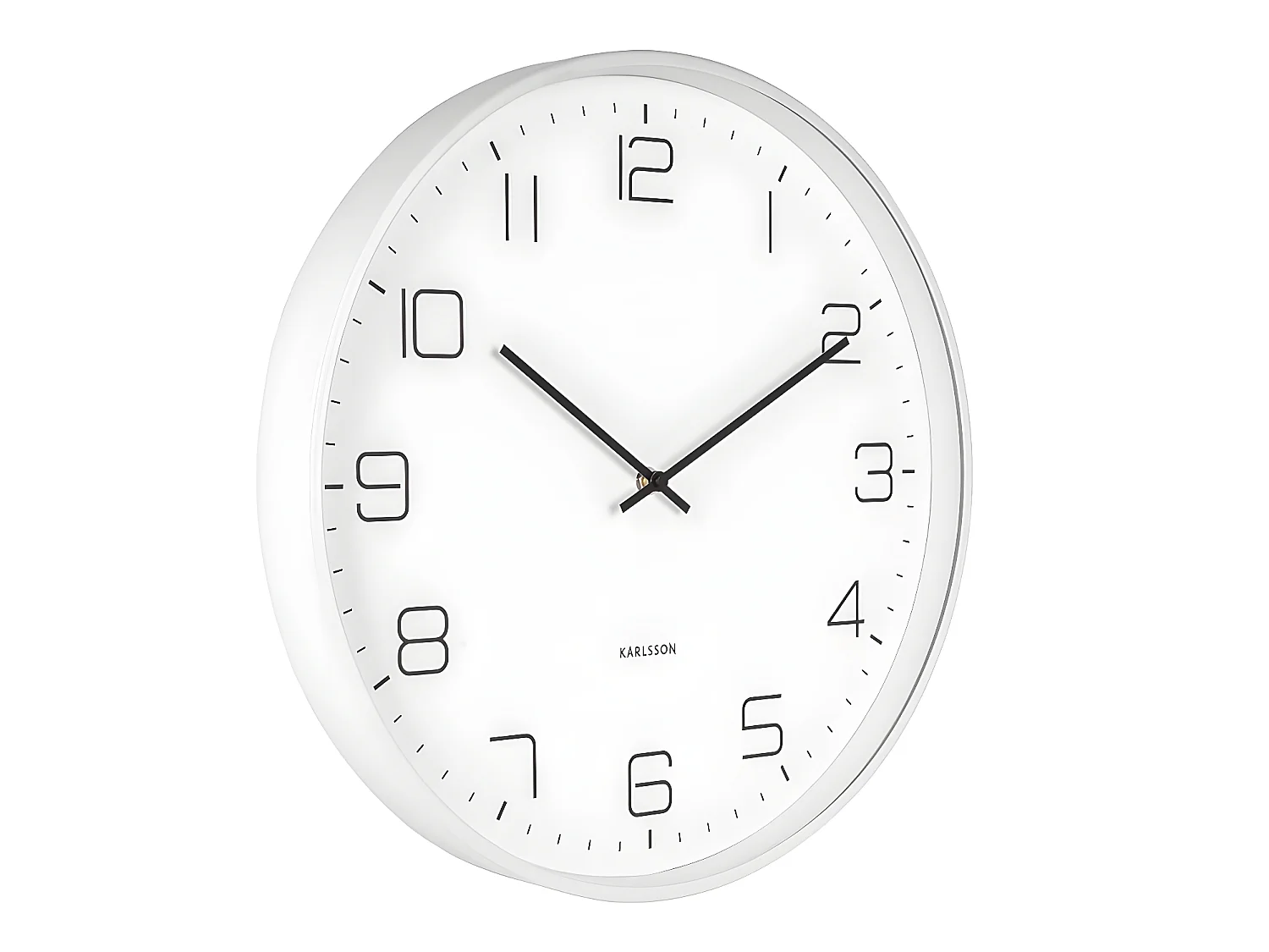 Zegar ścienny Lofty - Biały - Ø40cm