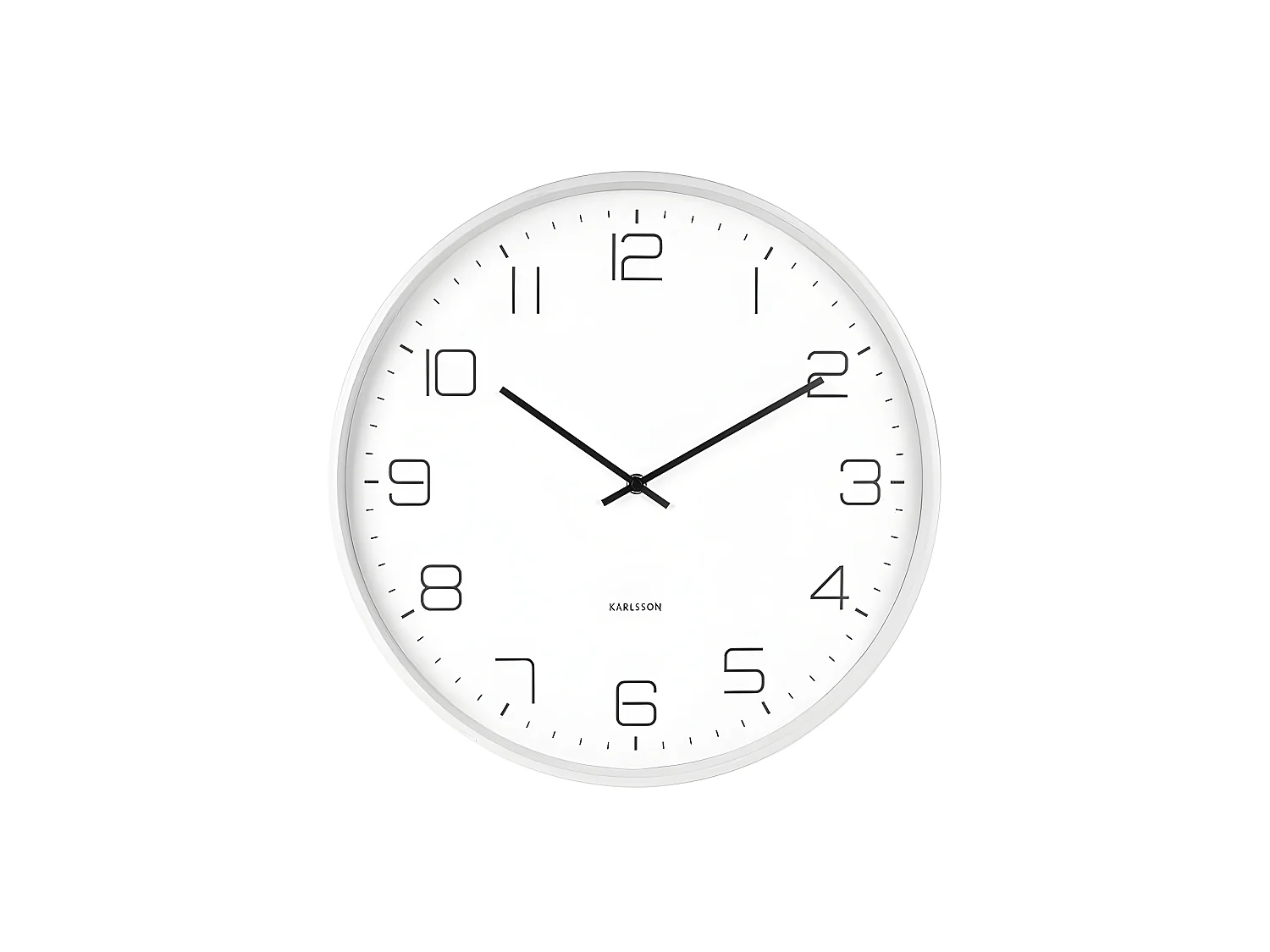 Zegar ścienny Lofty - Biały - Ø40cm