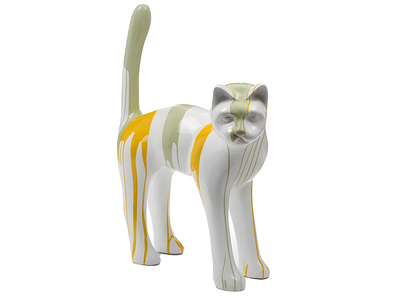 Chat Trash jaune et vert 104 cm