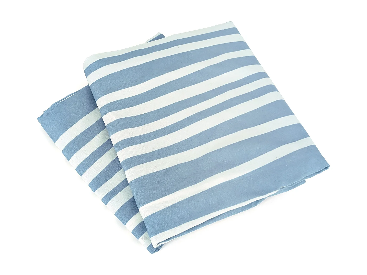 Parure de lit 240x220 cm 100% polyester microfibre BLIS bleu 3 pièces