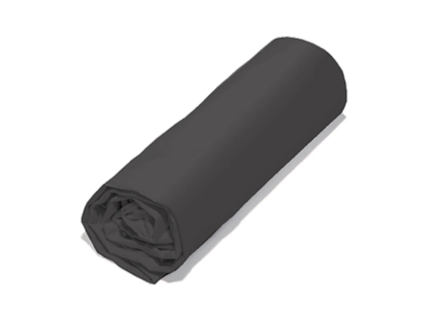 Drap housse 90x190 cm polyester microfibre LAGO noir magnet bonnet 23 cm