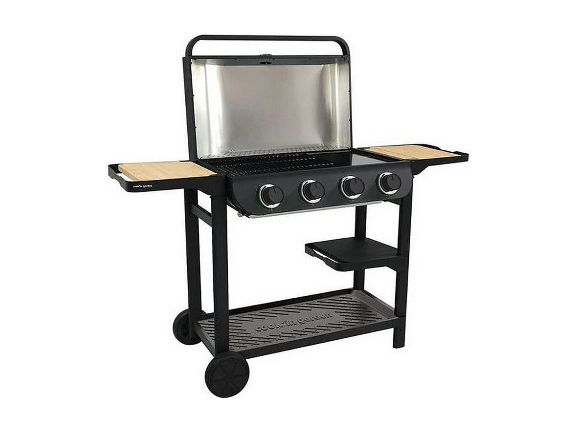 Barbecue gaz FLAVO 76 SC sur chariot - COOK'IN GARDEN