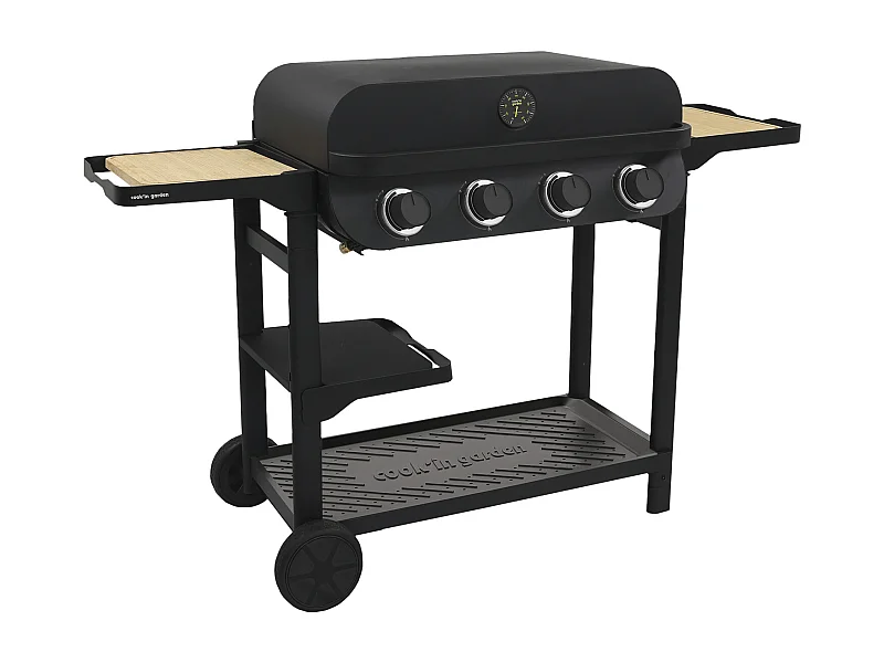 Barbecue gaz FLAVO 76 SC sur chariot - COOK'IN GARDEN