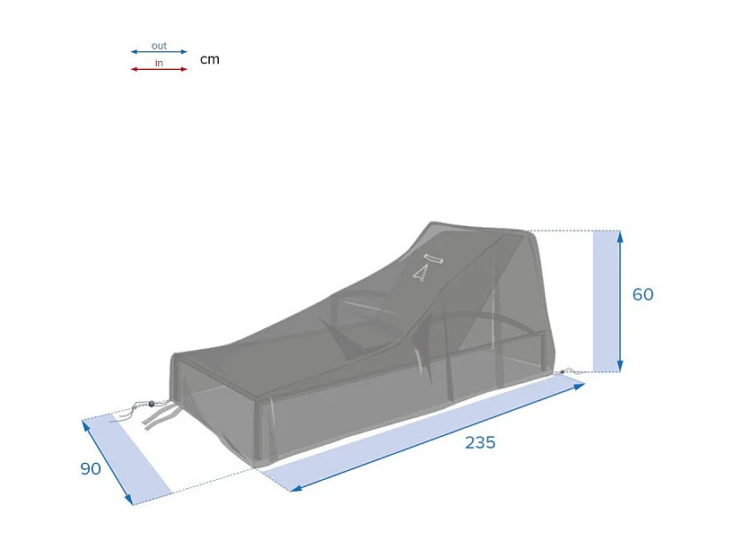 Housse de protection pour transat L Hambo Hespéride