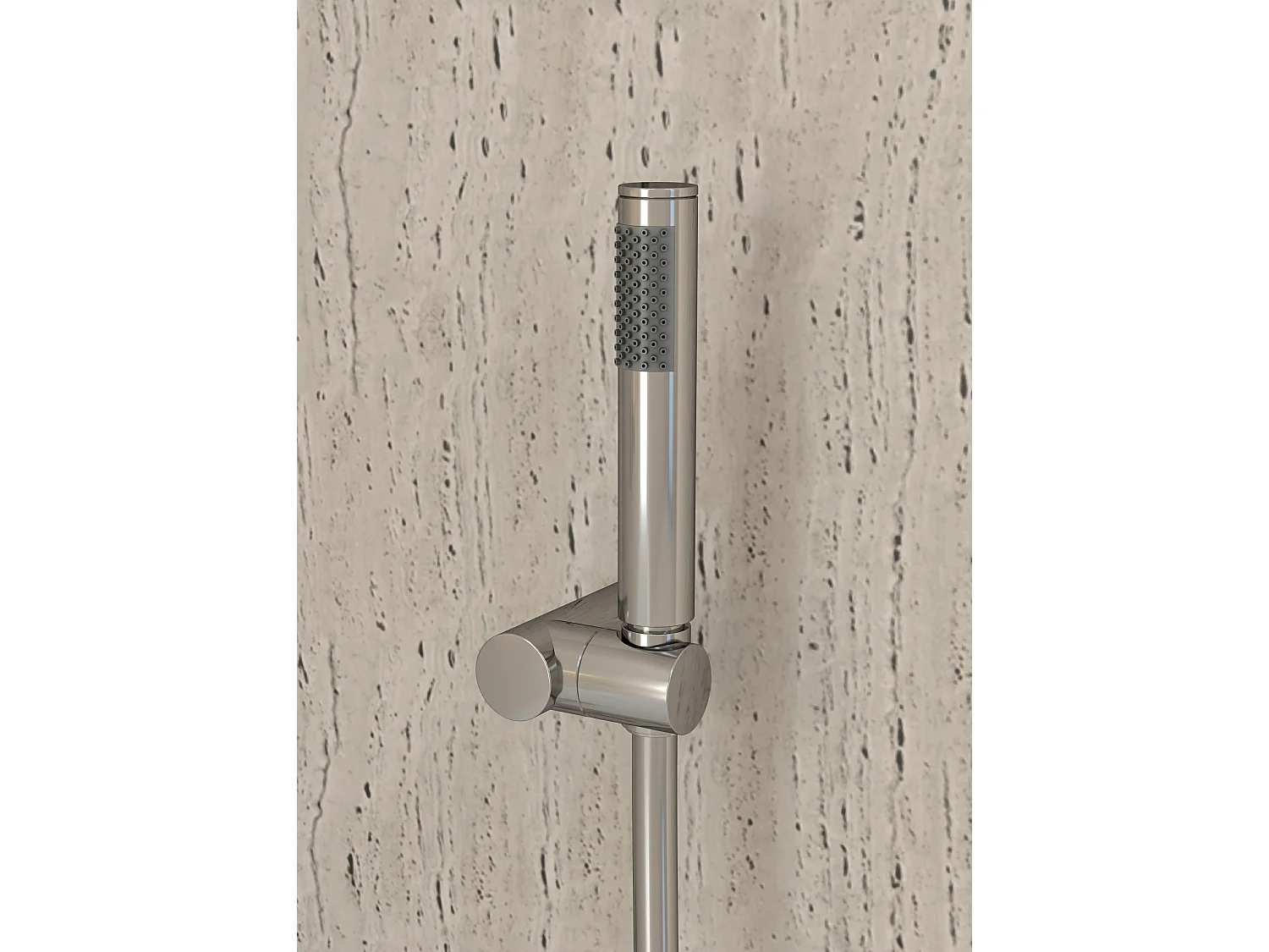 Mitigeur thermostatique de baignoire mural Chromé - Corbeau