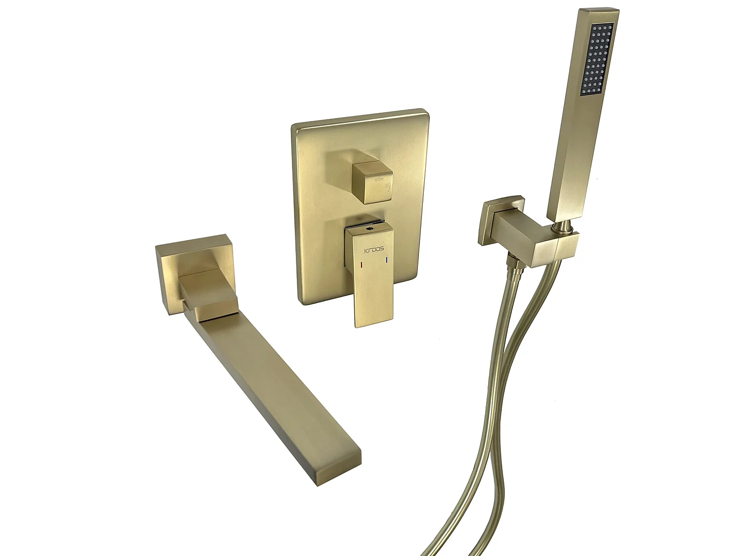 Mitigeur de baignoire à encastrer Doré brossé - Sirius