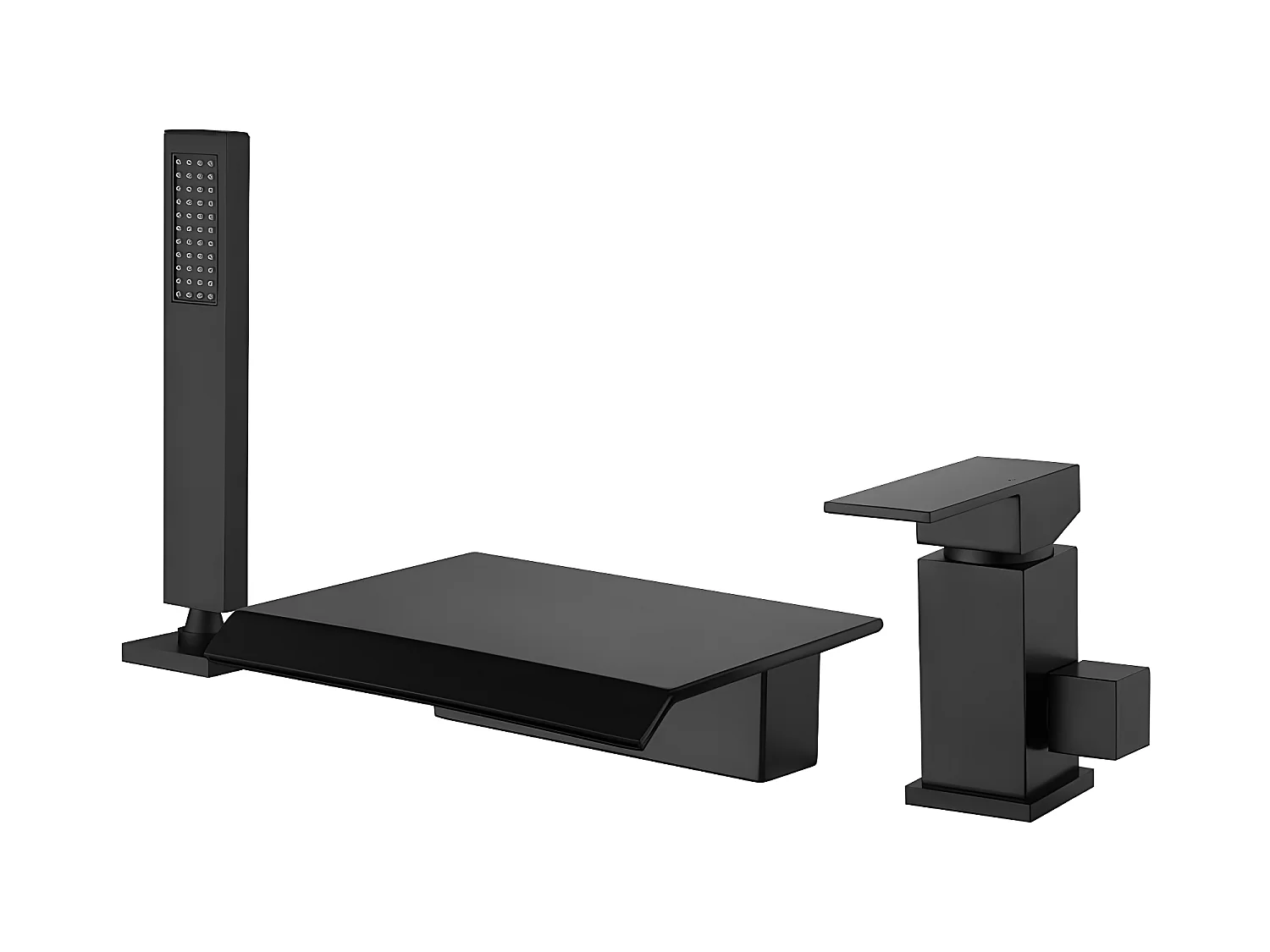 Mitigeur cascade baignoire Noir - Bergame