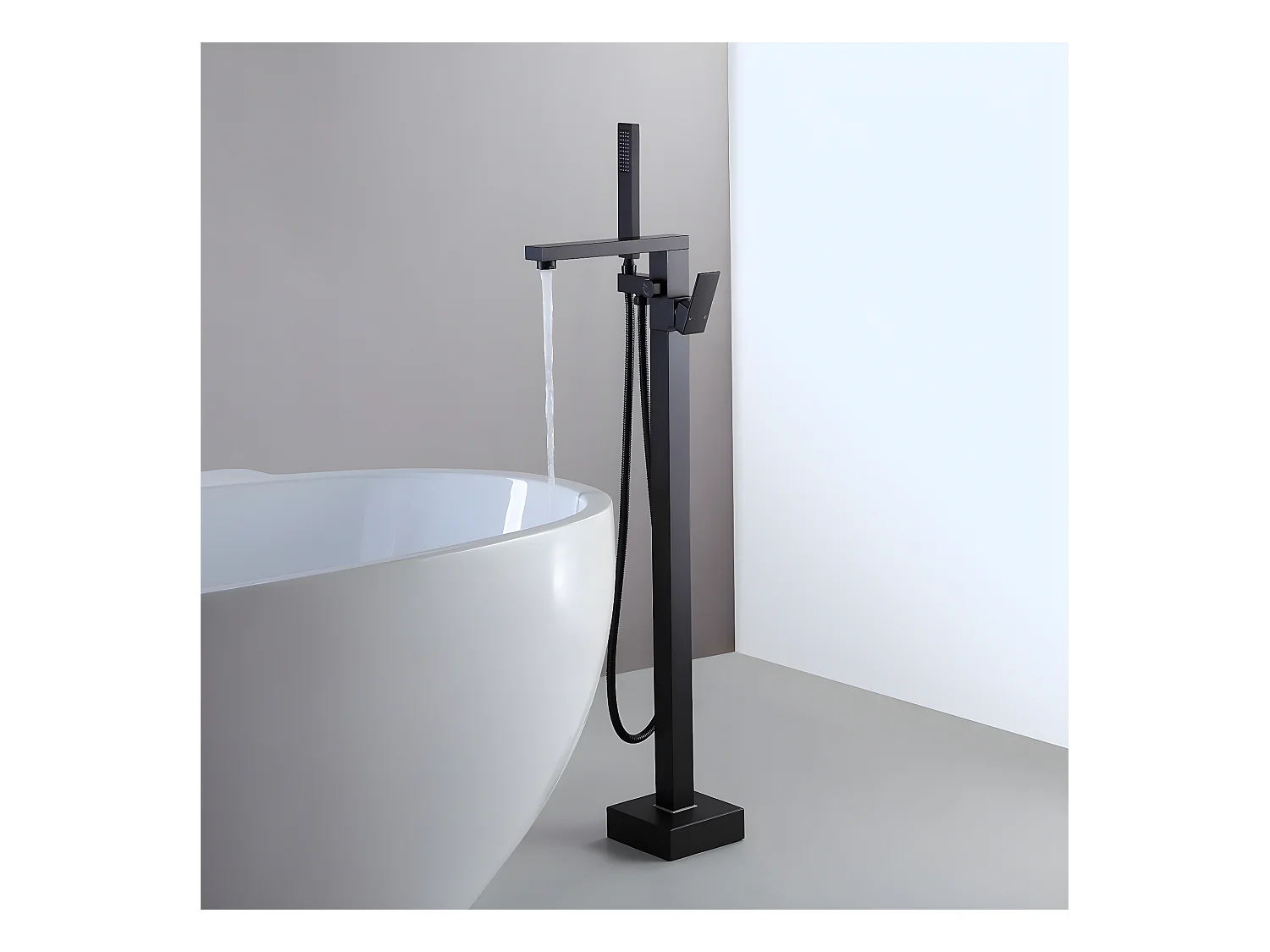 Mitigeur bain-douche monocolonne Noir - Sirius